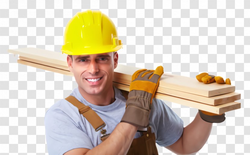 Construction Worker Hard Hat Handyman Headgear - Job - Tradesman Personal Protective Equipment Transparent PNG