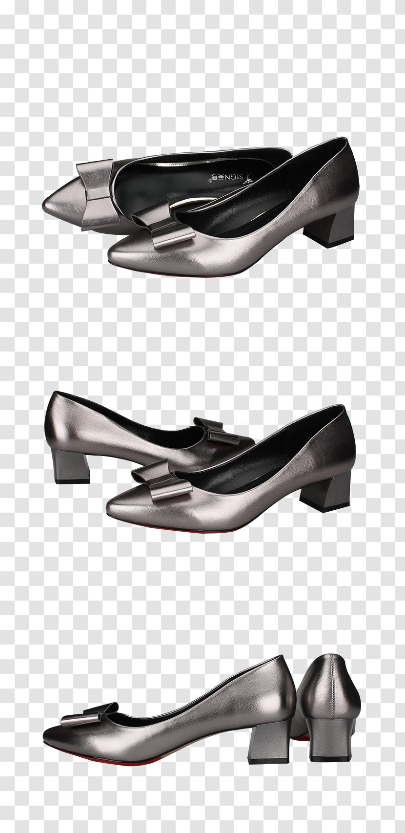 Ballet Flat Shoe High-heeled Footwear - Boot - Silver Small Shoes At All Angles Picture Transparent PNG