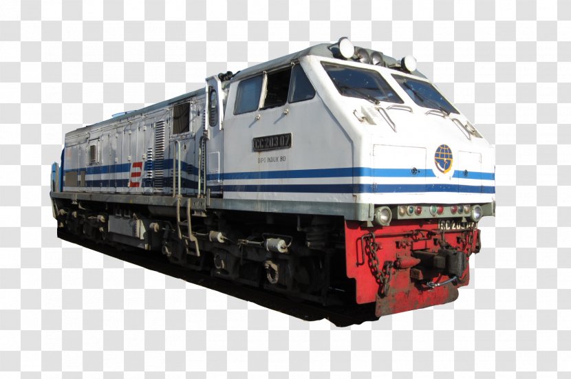 Train Rail Transport Electric Locomotive Indonesia - Indonesian Railway Company - Rel Kereta Api Transparent PNG