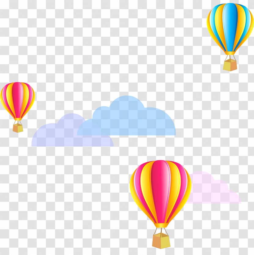 Balloon Elements, Hong Kong Clip Art - Color - Vector Colored Balloons Clouds Transparent PNG