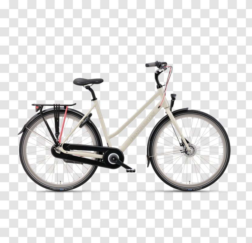 Batavus Dames Dinsdag E-Go (2018) City Bicycle Mambo Stadsfiets - Wheel Transparent PNG