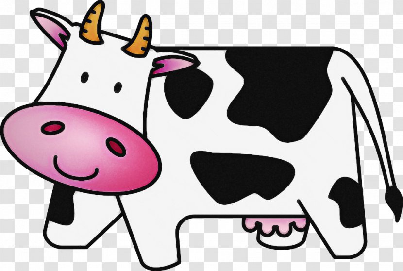 Cartoon Dairy Cow Snout Bovine Nose - Livestock Pink Transparent PNG
