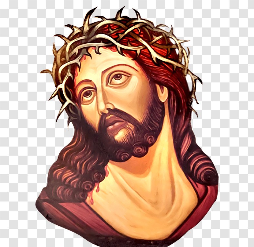 Holy Face Of Jesus Clip Art - Sticker - Christ Transparent PNG