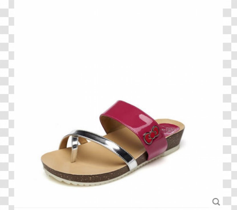 Hello Kitty Slipper Sandal Shoe Flip-flops - Footwear Transparent PNG
