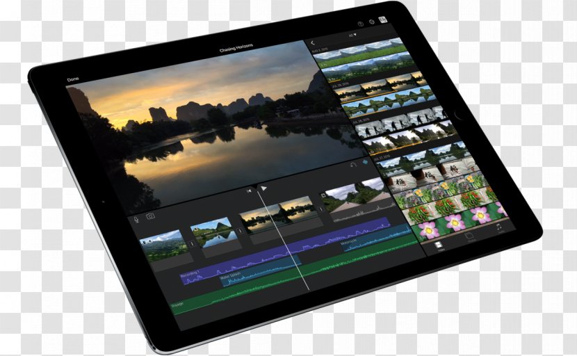 IPad Pro (12.9-inch) (2nd Generation) Apple Pencil Video Editing - Tablet Computers - Ipad Transparent PNG