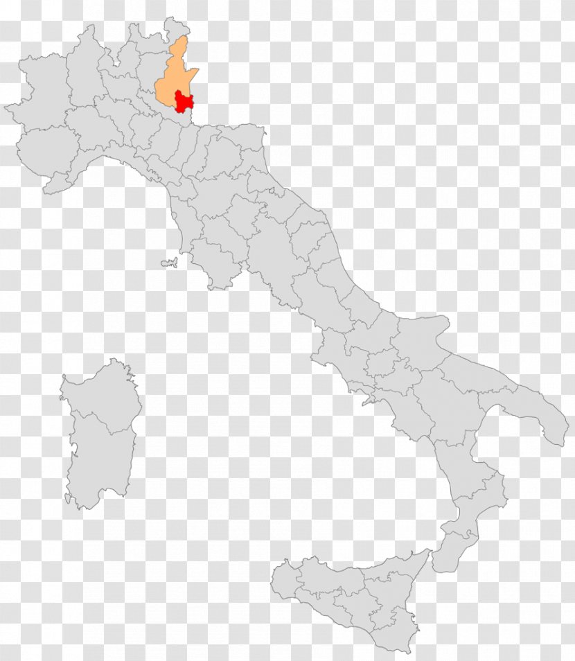 Modena Map Regions Of Italy Northeast Rome - Region Transparent PNG