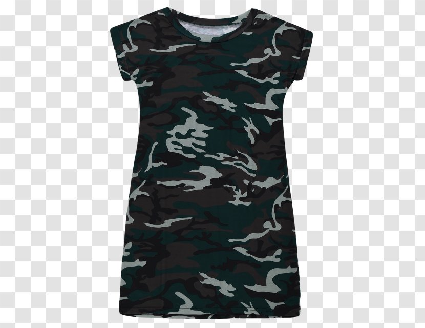 T-shirt Dress Sleeve Camouflage Collar - Neck - Paraphernalia Transparent PNG