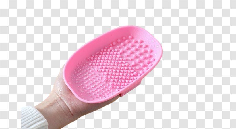 Brush Brocha Make-up Tool Cleaner - Water - Burgundy Transparent PNG