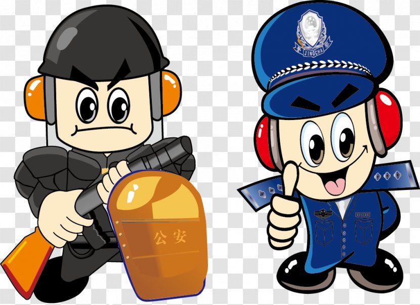 Police Officer Cartoon Comics - Model Sheet - Vector Material Transparent PNG