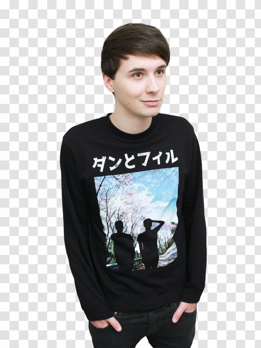 Dan Howell T-shirt And Phil Sweater - Hoodie Transparent PNG