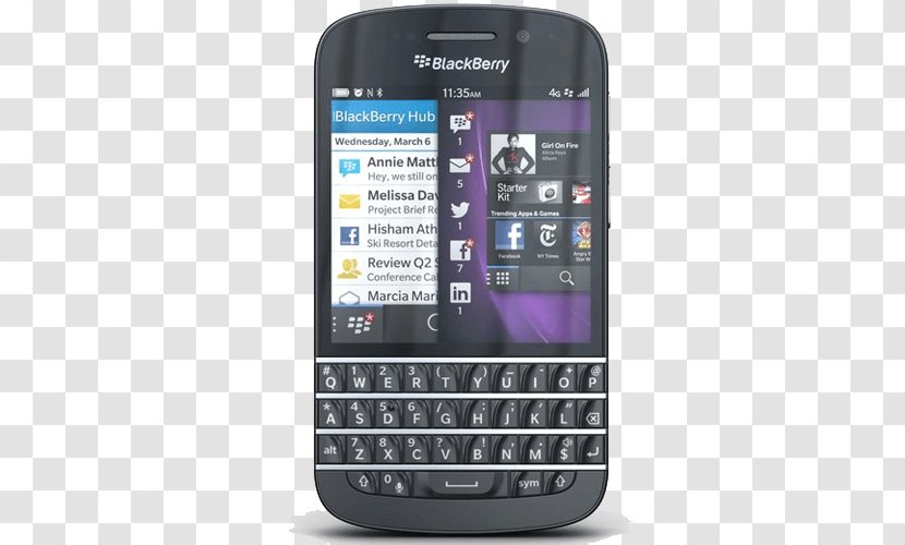 BlackBerry Z10 Smartphone Bold Telephone 10 - Telephony Transparent PNG