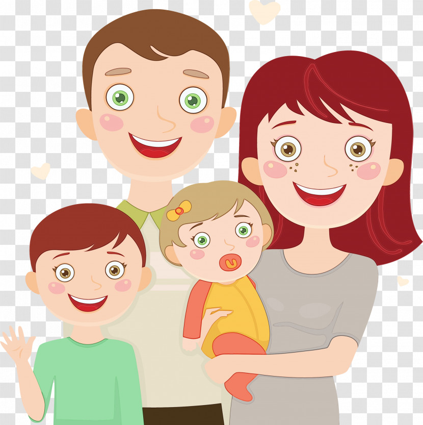 Cartoon People Cheek Head Child Transparent PNG