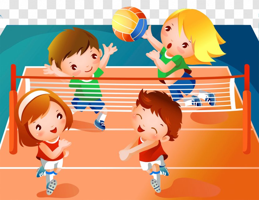 Beach Volleyball Sport Clip Art - Heart - Children Match Transparent PNG