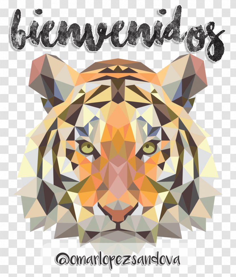 Tiger Cat Art Painting Design - Decal Transparent PNG