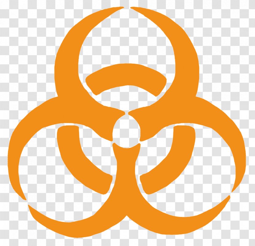 Biological Hazard Symbol Vector Graphics Clip Art - Area - Orange House Transparent PNG