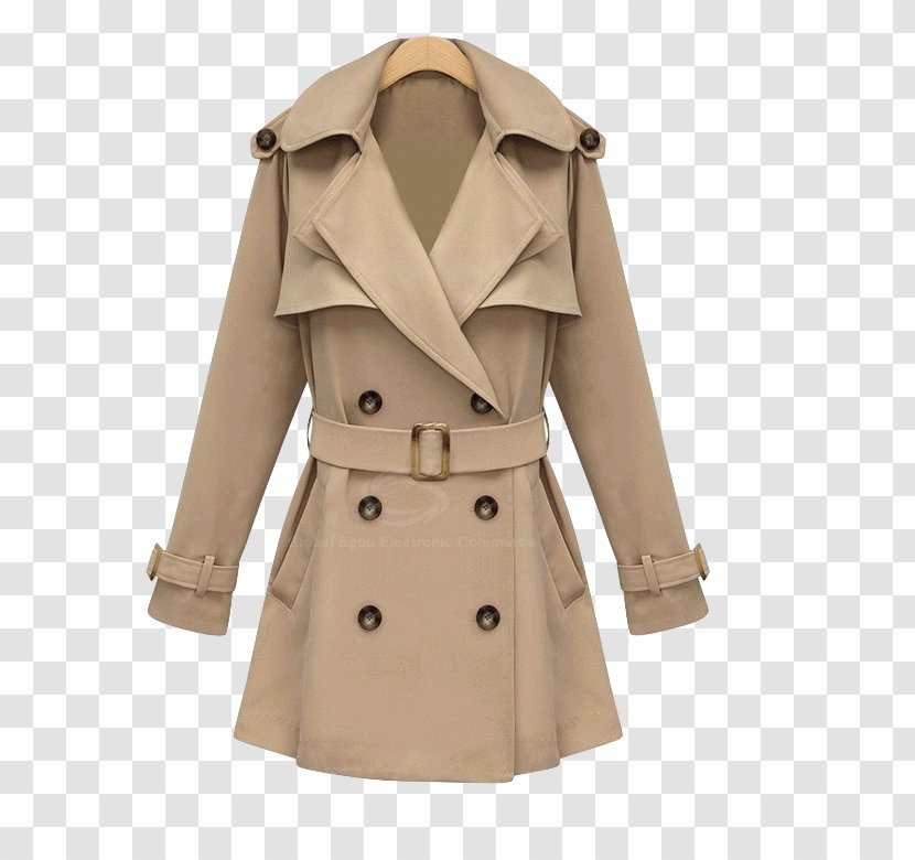 Trench Coat Clothing Overcoat Double-breasted - Jacket Transparent PNG