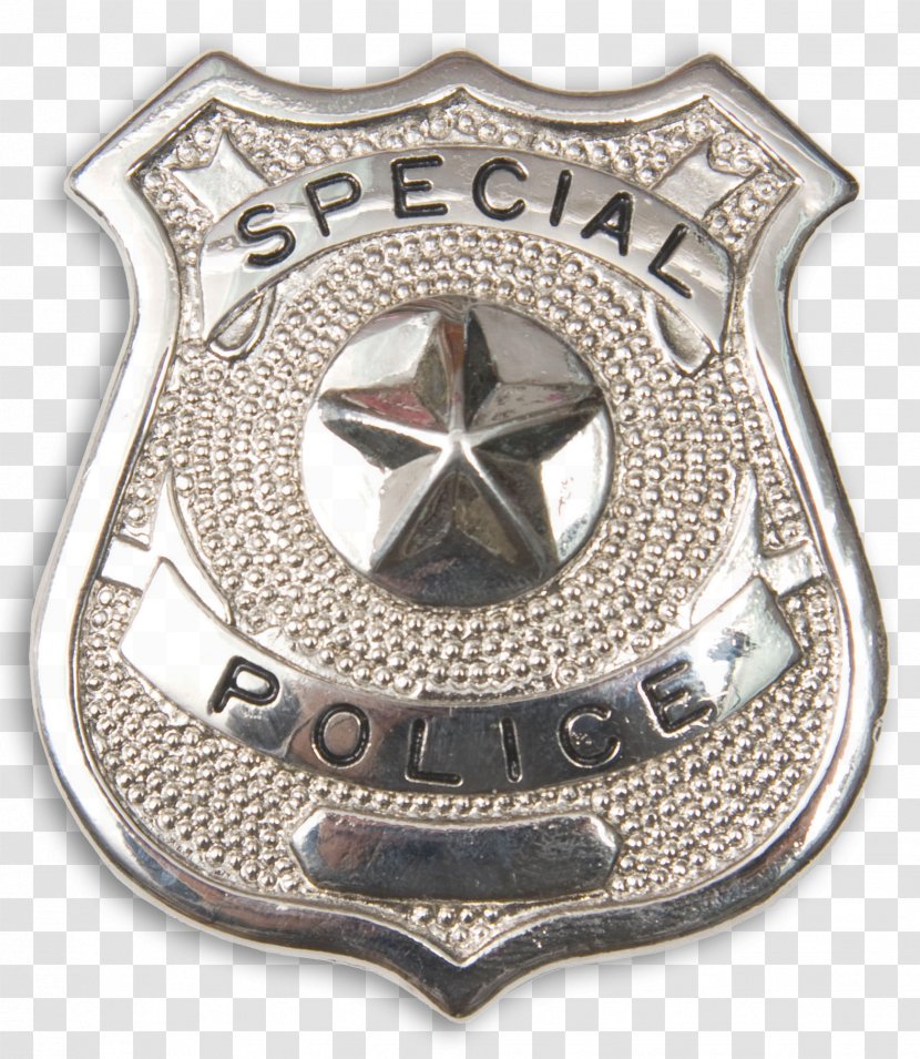 Police Officer Badge Identity Document Special - Silver Transparent PNG