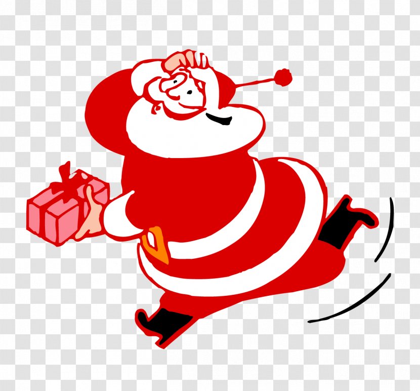 Ded Moroz Snegurochka Santa Claus Christmas - Cartoon - Vector Transparent PNG