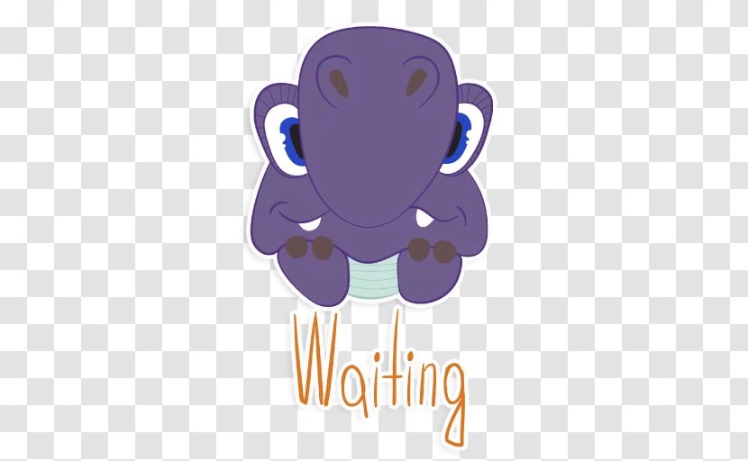 Sticker Telegram Dinosaur Clip Art Voting - Violet Transparent PNG