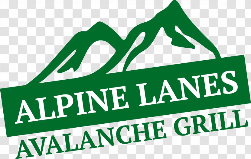 Alpine Lanes And Avalanche Grill Logo Brand - Area - Bowling Alley Transparent PNG