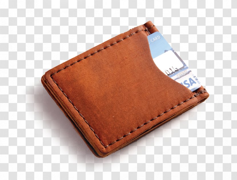 Leather Money Clip Wallet Handbag - Wallets Transparent PNG
