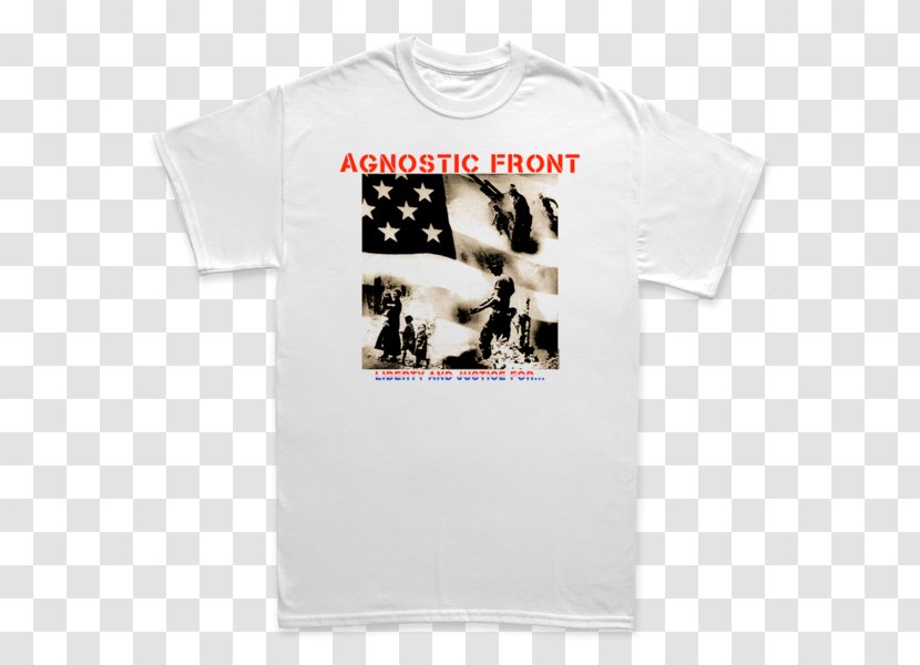 Liberty And Justice For... T-shirt & Agnostic Front Phonograph Record - White Transparent PNG