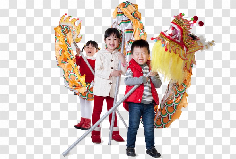 Chinese Dragon New Year Dance Stock Photography - Toddler - Child Transparent PNG