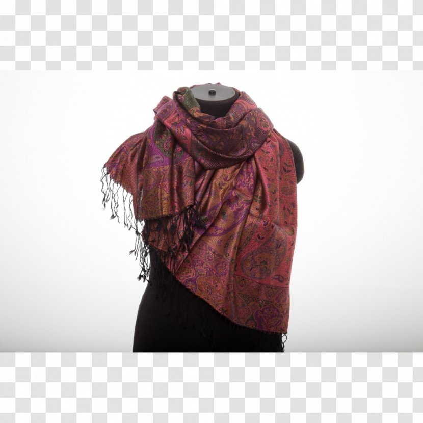 Neck Maroon Stole - Scarf Transparent PNG