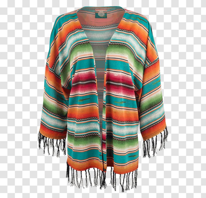 Serape Cardigan Kimono Poncho Sleeve - Pinto Ranch Transparent PNG