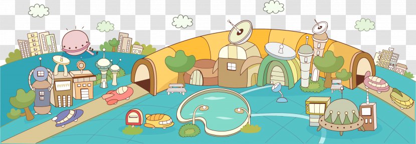 Cartoon Illustration - Area - Creative Space Technology Transparent PNG