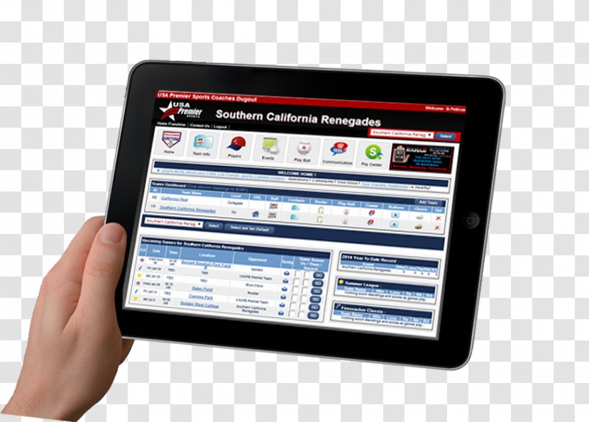 Display Device Handheld Devices Electronics Computer Software Communication - Bolam Premier Sports Transparent PNG