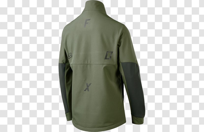 T-shirt Sleeve Jacket Fox Racing Polar Fleece - Neck - A Coat Transparent PNG