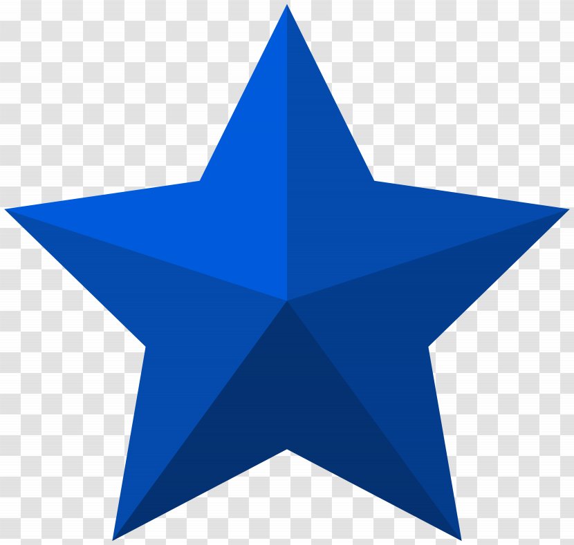 Star Shape Icon - Blue Clip Art Image Transparent PNG