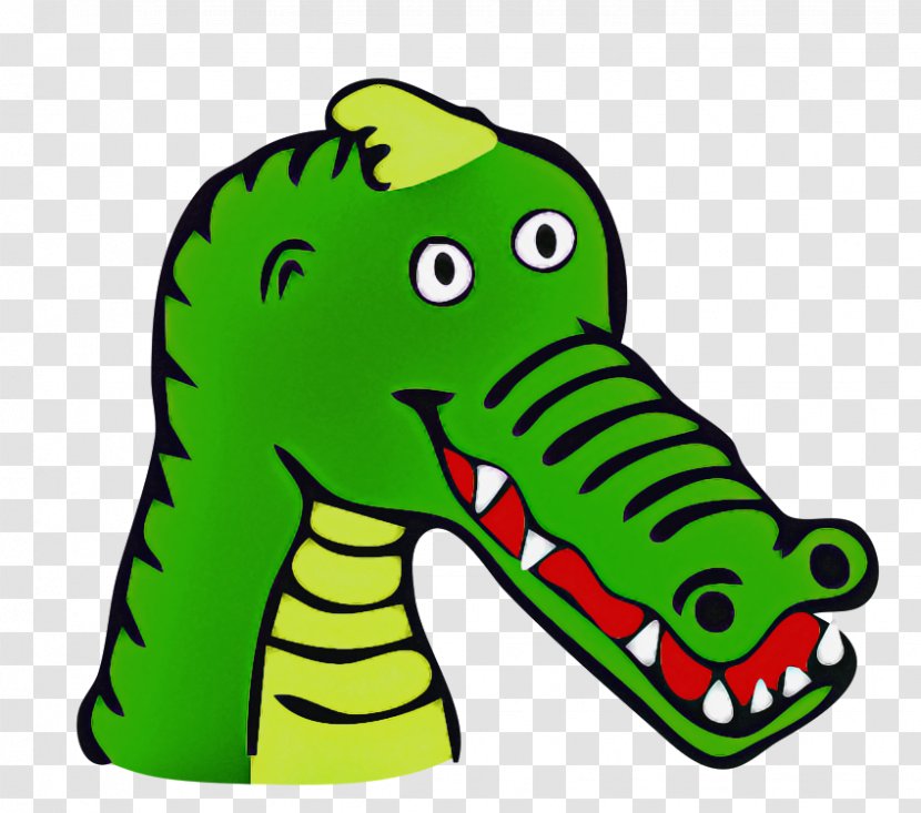 Green Crocodile Cartoon Crocodilia Animal Figure - Seahorse Transparent PNG