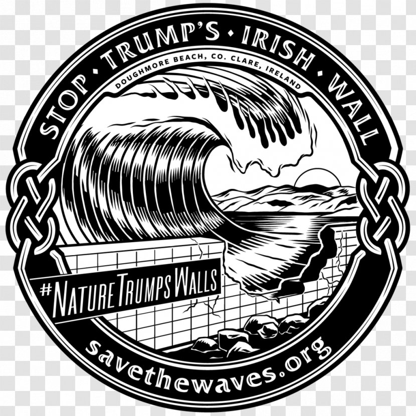 Doughmore Wave Windsurfing Logo Seawall - Trademark Transparent PNG