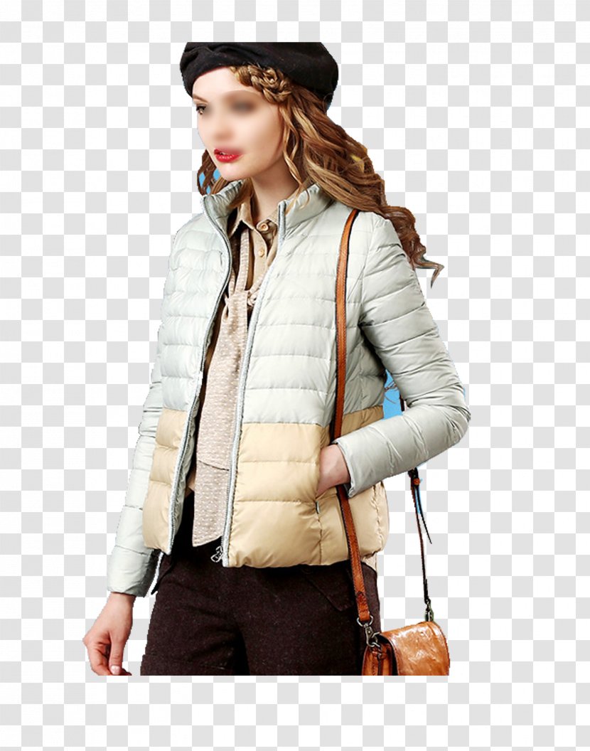 Sleeve Jacket Coat Daunenjacke Winter - Fashion Model - Women's Transparent PNG