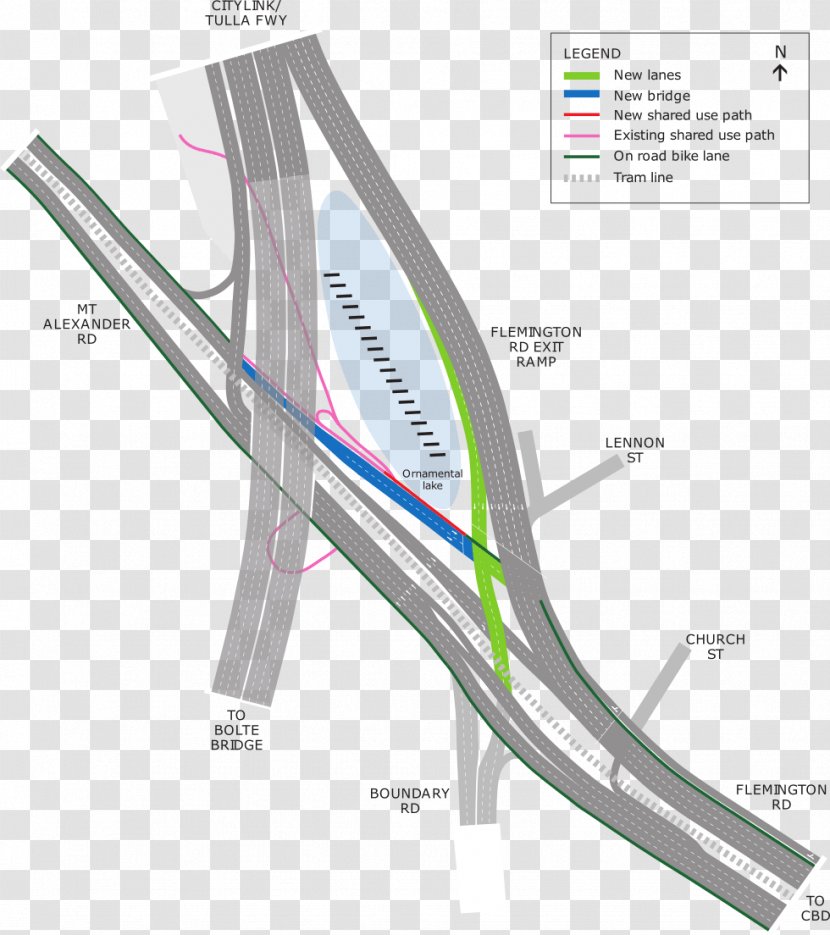 Flemington Road, Melbourne Intersection Mount Alexander - City Of - Road Transparent PNG