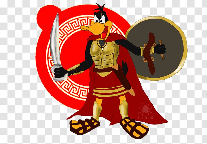 Daffy Duck Spartan Army Ancient Greece Transparent PNG