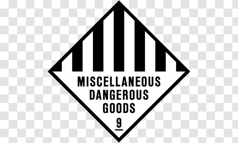 Dangerous Goods Hazchem Safety Sign Hazardous Waste - Promotional Transparent PNG