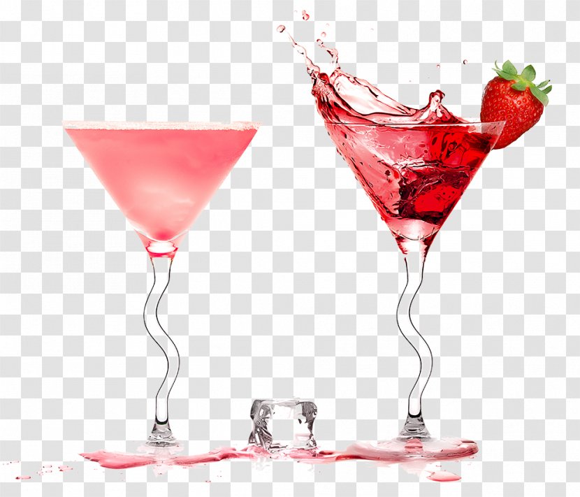 Martini Cocktail Distilled Beverage Cosmopolitan Daiquiri - Champagne Stemware - Red Wine HD Free Buckle Material Transparent PNG