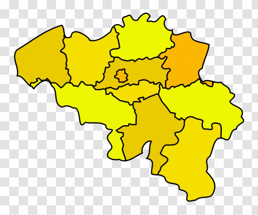 Provinces Of Belgium Walloon Brabant Flemish East Flanders Map Transparent PNG