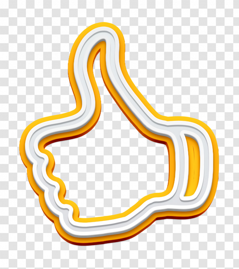 Thumb Up Outline Symbol Icon Essentials Icon Interface Icon Transparent PNG