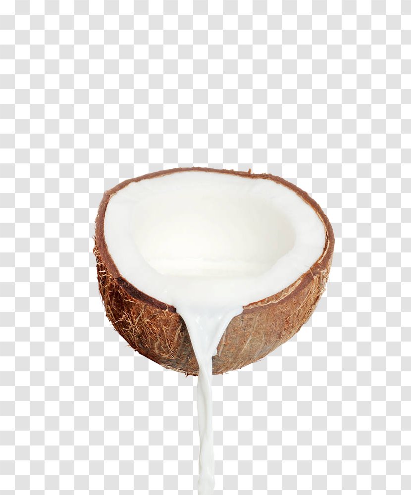 Coconut Milk Water Substitute Organic Food - Silhouette - White Juice Transparent PNG