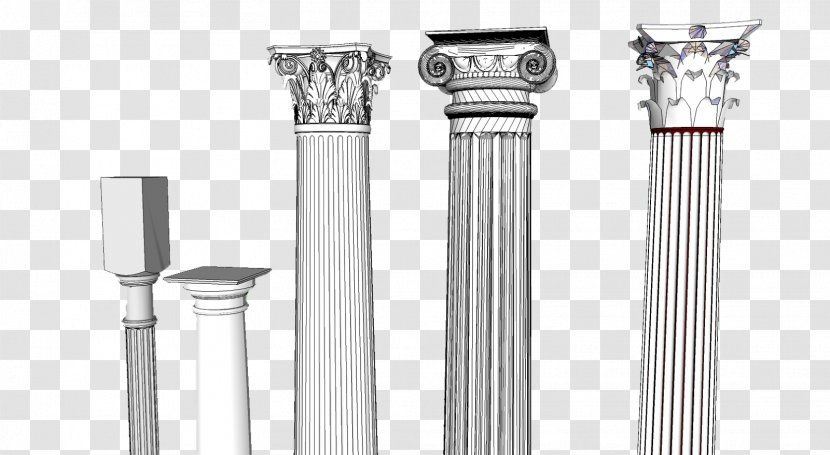 Classical Order Ancient Greek Architecture Roman Column - Columns Transparent PNG