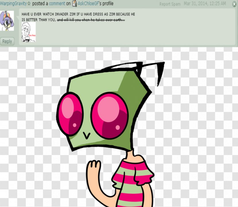 Zim Professor Membrane Ms. Bitters GIR - Flower - Invader Transparent PNG