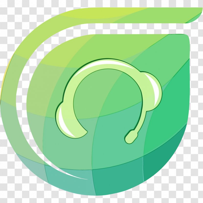 Green Background - Watercolor - Logo Ear Transparent PNG