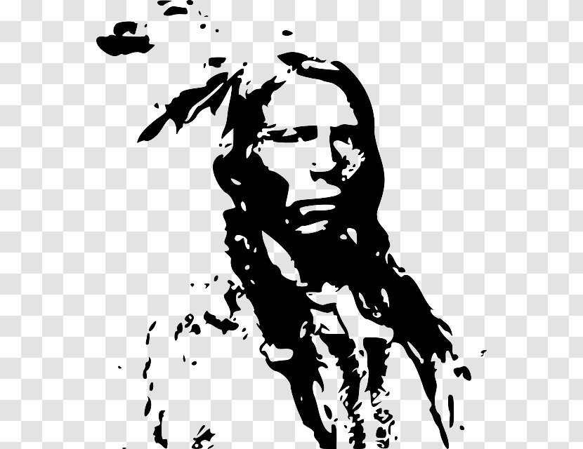 Crazy Horse T-shirt Clip Art - Silhouette - Indian Transparent PNG
