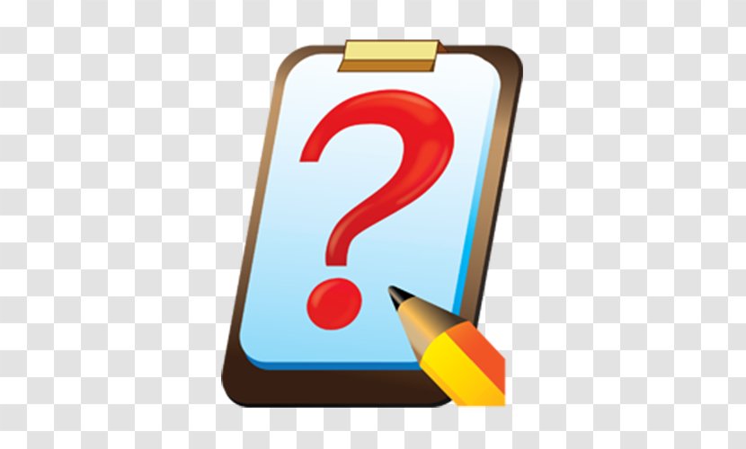 Questionnaire ICO Icon - Rectangle - The Question Mark And Pen On Phone Transparent PNG