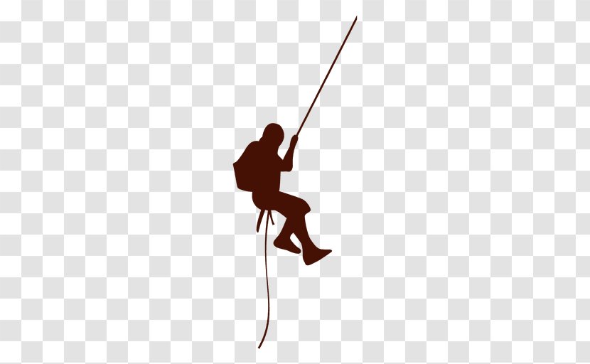 Mountaineering Climbing Silhouette - Vexel Transparent PNG