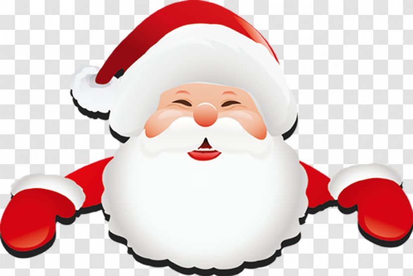 Santa Claus Christmas Beard Clip Art - White-bearded Creative Transparent PNG